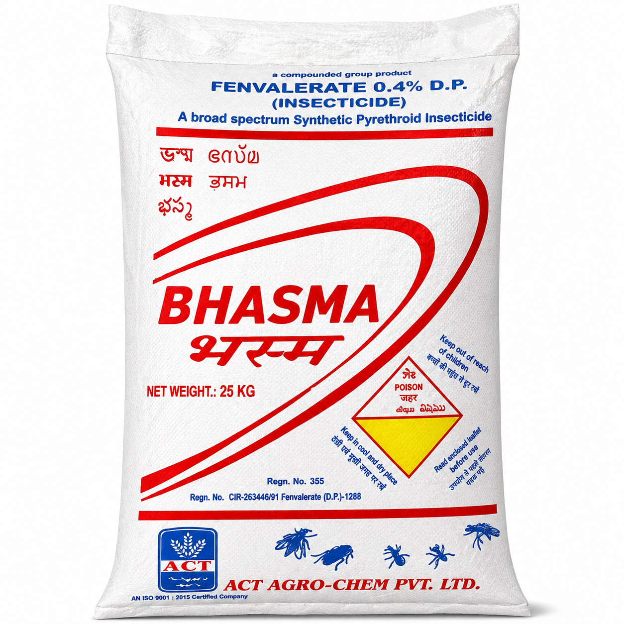 DDT / Bhasma - Fenvalrate 0.4% DP - 25Kg